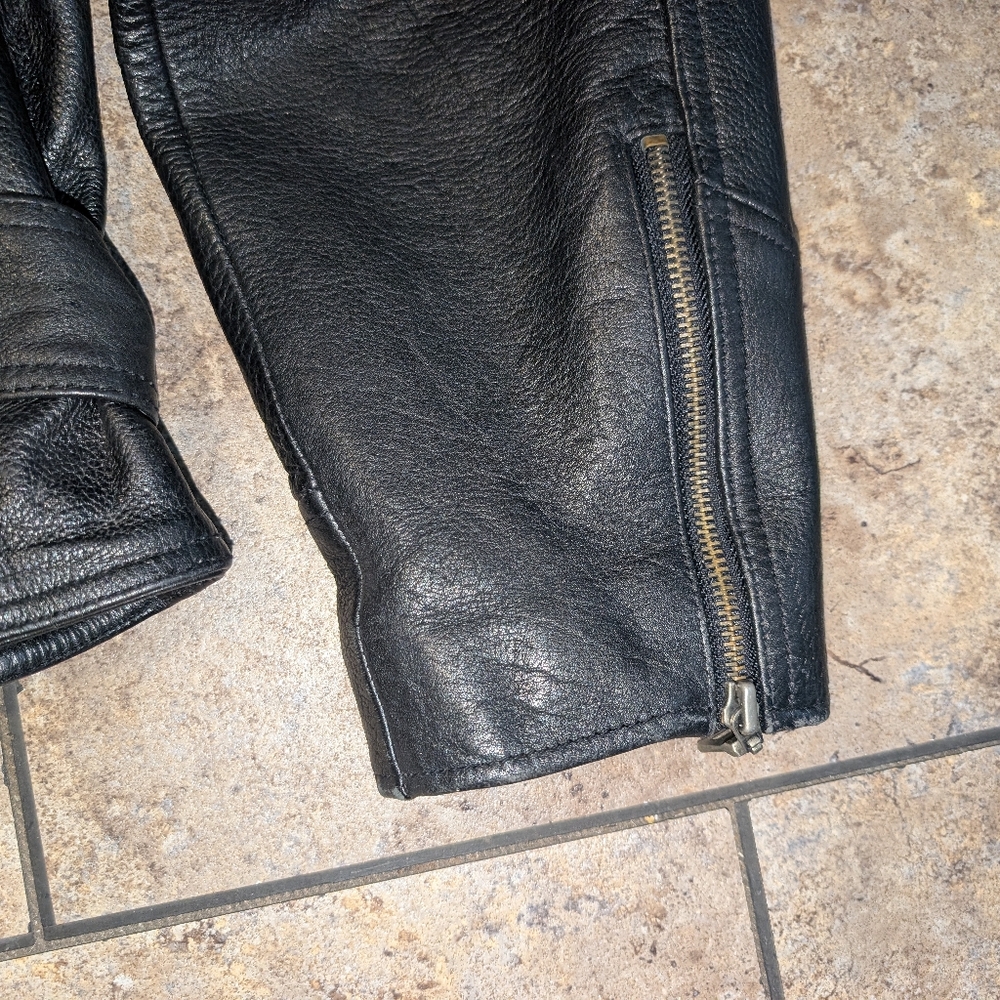 Flying Bikes Leather Jacket Men's Large - Picture 14 of 14